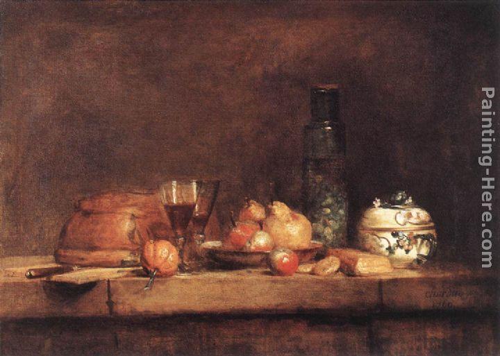 Jean Baptiste Simeon Chardin Still-Life with Jar of Olives
